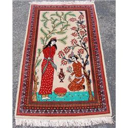 Simply gorgeous hand woven Persian Tabriz Pictorial