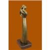 Image 5 : Hot Cast Male and Female Kissing Bronze Sculpture on Marble Base Figurine