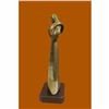 Image 6 : Hot Cast Male and Female Kissing Bronze Sculpture on Marble Base Figurine