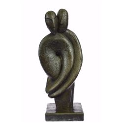 Couple Higgins Bronze Sculpture (14"X6")