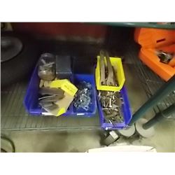 BINS OF ASSORTED HARDWARE- 4 TTL