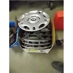 BOX OF HUB CAPS