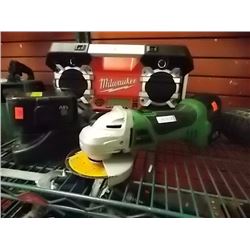 SUPERIOR CORDLESS 4 ½" ANGLE GRINDER, 2 BATTERIES & CHARGER  - PS