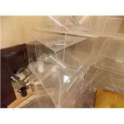 PIE SHAPED DISPLAY BINS - CLEAR