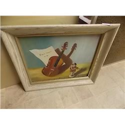 FRAME OIL PICTURE - VIOLIN SONATA IN AB