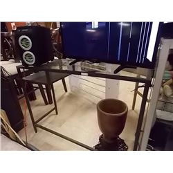 HALL TABLE - METAL & GLASS