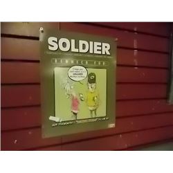 MEMORABILIA - METAL SIGN - SOLDIER RED NECK
