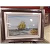 Image 1 : FRAMED PICTURE - TALL SHIP