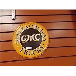 AUTOMOBILIA MEMORABILIA - METAL SIGN - CENTRAL MOTORS, GMC, TRUCKS