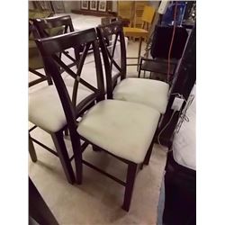 MAHOGANY BAR CHAIR - 4 X BID