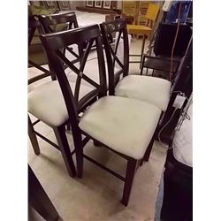 MAHOGANY BAR CHAIR - 4 X BID