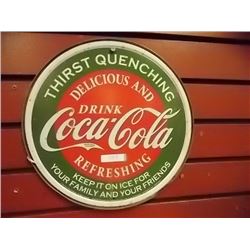 MEMORABILIA - METAL SIGN - COCA-COLA
