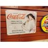 Image 1 : MEMORABILIA - METAL SIGN - COCA-COLA