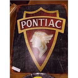 AUTOMOBILIA MEMORABILIA - METAL SIGN - PONTIAC