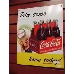 MEMORABILIA - METAL SIGN - COCA-COLA