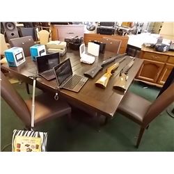 MAHOGANY DINING TABLE - AS-IS