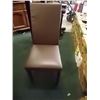 Image 1 : LEATHER DINING CHAIRS - 4 X BID