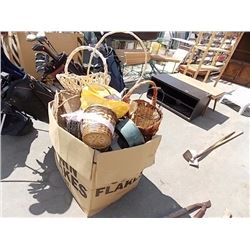 LARGE BOX OF BASKETS