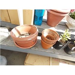 PLANT POTS - 5 TTL
