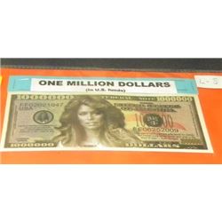 NOVELTY BILL - 1 MILLION DOLLATE BILL - FARRAH FAWCETT