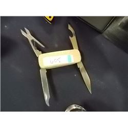 NEW MULTI KNIFE WOOD HANDLE