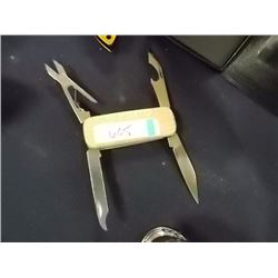 NEW MULTI KNIFE WOOD HANDLE