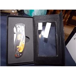 NEW FOLDING KNIFE - SKULL IMAGE