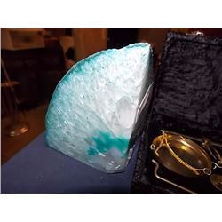 LARGE BLUE BRAZILIAN AGATE - ~ 5 X 4"