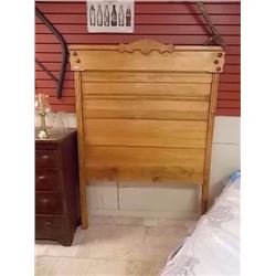 VINTAGE EAST LAKE QUEBEC ASH SINGLE HEADBOARD - CIRCA 1870