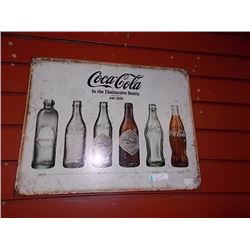 MEMORABILIA - METAL SIGN - COCA-COLA