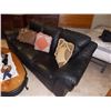 Image 1 : BLACK LEATHER COUCH