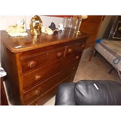 TURN OF CENTURY HIGHBOY DRESSER - 5 DRAWER