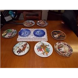 COLLECTOR PLATES - CHRISTMAS THEM - 9 TTL