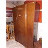 Image 1 : VINTAGE OAK WARDROBE CUPBOARD WITH KEY