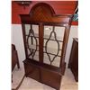 Image 1 : VINTAGE CHINA CABINET - 80" TALL - GLASS 2 CRACKS