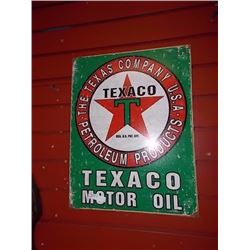 AUTOMOTIBILIA MEMORABILIA - METAL SIGN - TEXACO