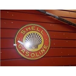 AUTOMOBILIA MEMORABILIA - METAL SIGN - SHELL GASOLINE