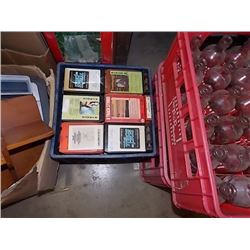 CRATE OF VINTAGE 8-TRACK TAPES