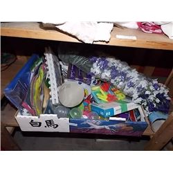 BOX OF ASSORTED NEW ITEMS FOR RESALE OR HOME