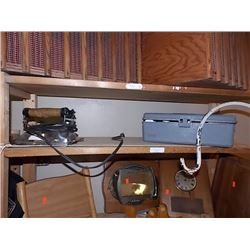 VINTAGE ELECTRIC IRON & SEWING NOTIONS