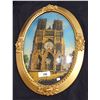 Image 1 : CONVEX VINTAGE REVERSE PAINTING TITLE CATHEDRAL OF REIMS
