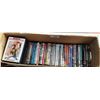 BOX LOT OF 50 DVD'S