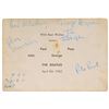 Image 1 : Beatles and Pete Best Signed 1962 Cavern Club Promo Card