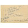 Image 1 : John Lennon Handwritten Note Signed