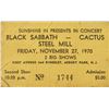 Image 1 : Bruce Springsteen and Black Sabbath 1970 Asbury Park Ticket Stub