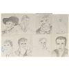 Image 2 : Celebrity Collection of (25) Signed Sketches