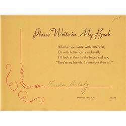 Wizard of Oz Signed Autograph Album