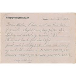 Stalag Luft III Prisoner Letter