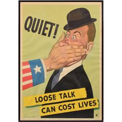 WWII 'Loose Talk' Poster