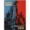 Image 1 : WWII 'You Make It Right' Poster